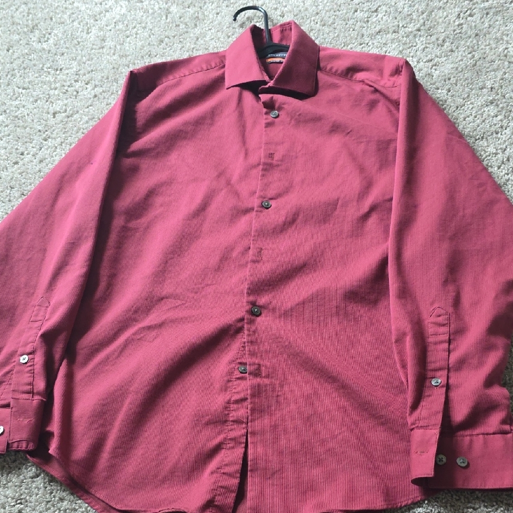 Van Heusen Burgundy Dress Shirt